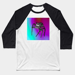 Jumping Spider Drawing V5 Baseball T-Shirt